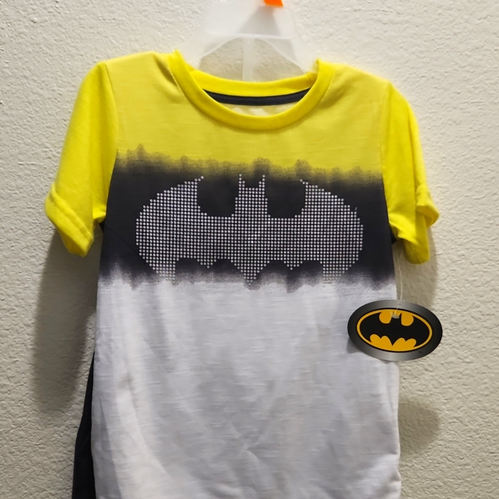 Boy superhero shirt and short set